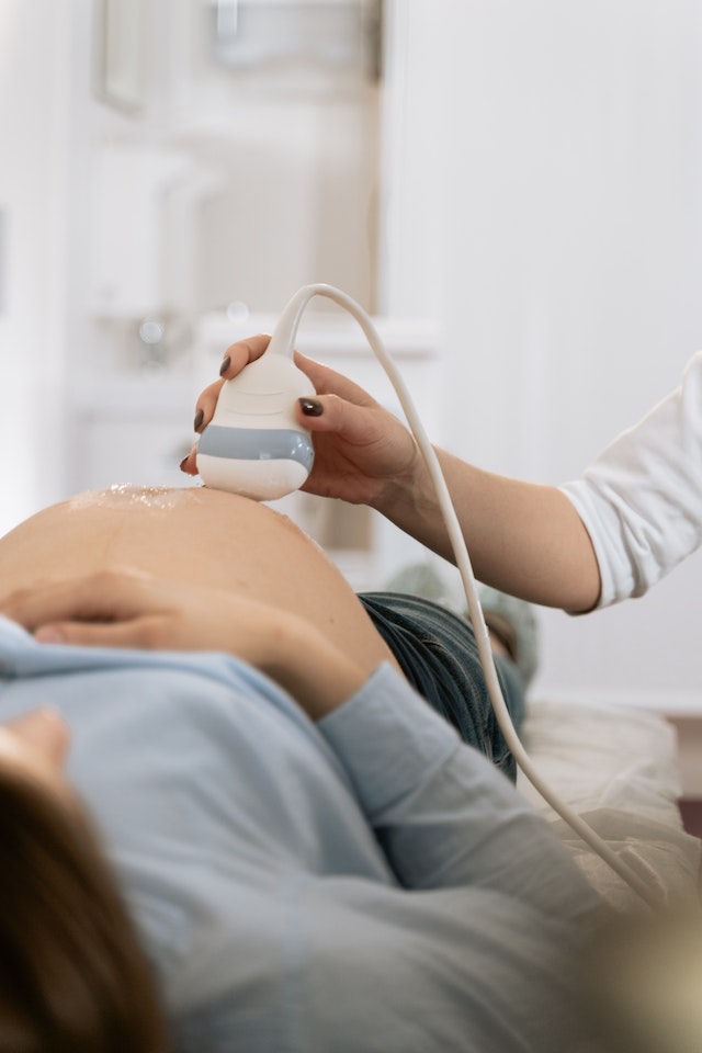 Ultraschall einer Schwangerschaft
